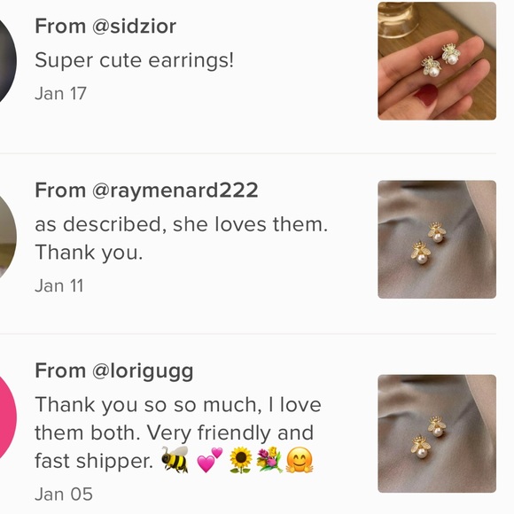 Bee Earrings 🐝Bee Earrings - Picture 3 of 8